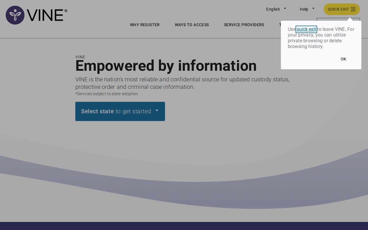 Wise County arrest custody status and notification search