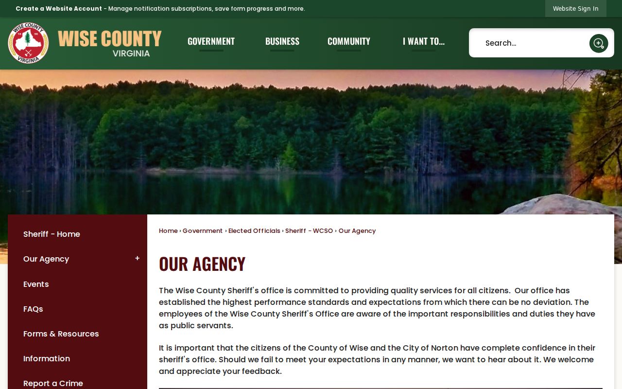 Wise County arrest lookup through sheriff agency divisions