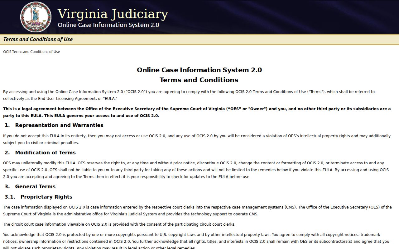 Wise County criminal court cases statewide OCIS search