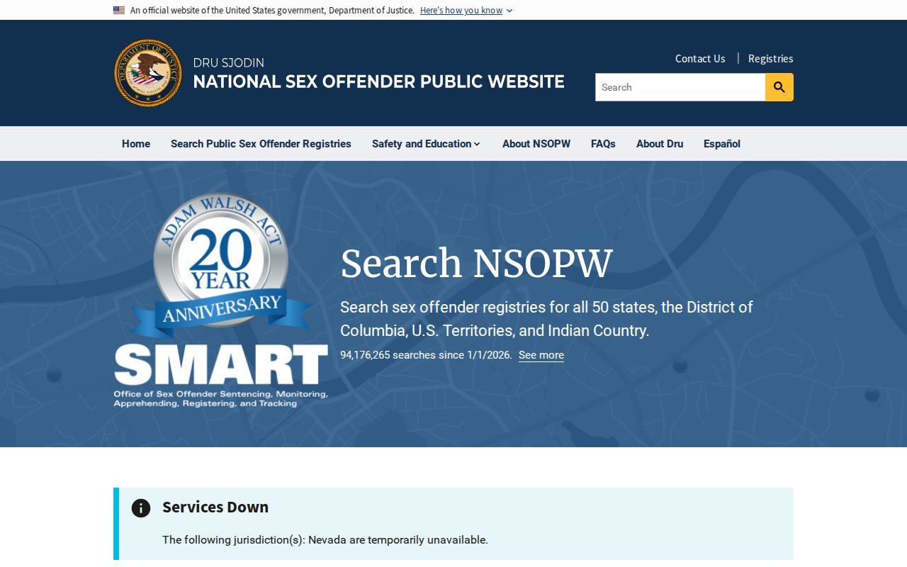 Wise County sex offender search through the national registry interface